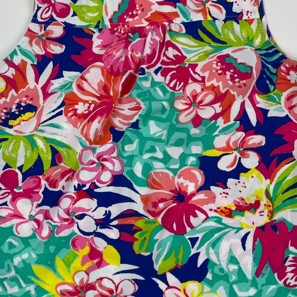 Caribbean Joe Island Supply Co Floral Sleeveless V-Neck Tank | Petite Medium - Picture 4 of 6
